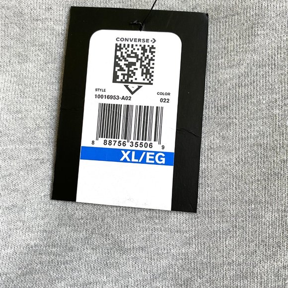 Converse Men's Size XL 10016953-A02 X Vince Staples Crew Sweater Pullover GRAY - Picture 8 of 8